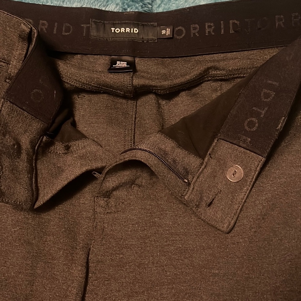 Gray trousers